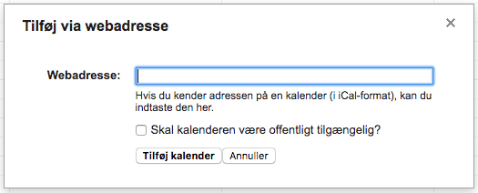 Hvordan synkroniserer jeg kalenderen med min egen?